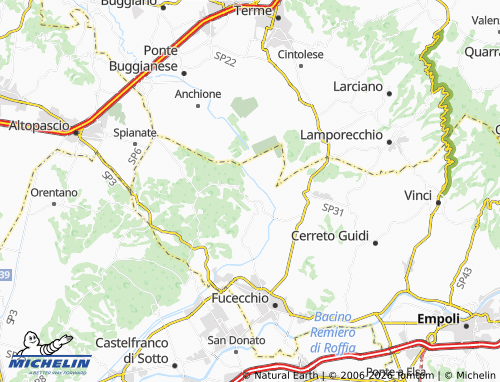 Kaart MICHELIN Tacchio - ViaMichelin