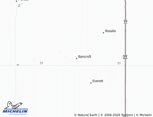 Mapa MICHELIN Bancroft - ViaMichelin