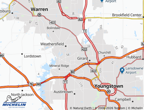 Mappa MICHELIN Hilltop - ViaMichelin