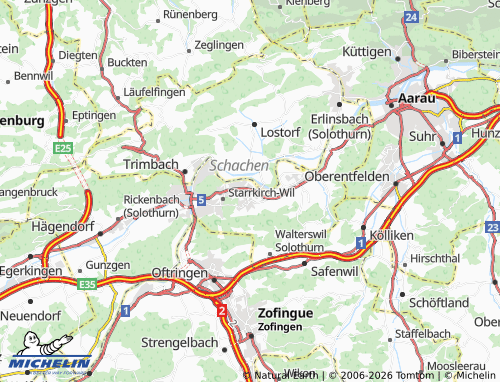 Carte MICHELIN Dulliken - ViaMichelin