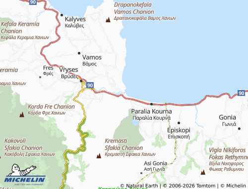 MICHELIN Georgioupoli map - ViaMichelin
