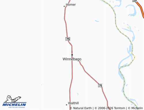 Carte MICHELIN Winnebago - ViaMichelin