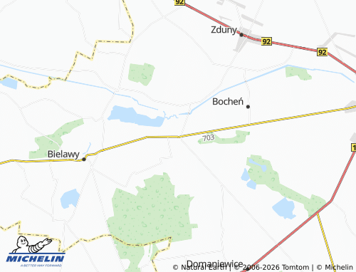 MICHELIN-Landkarte Chruślin - ViaMichelin