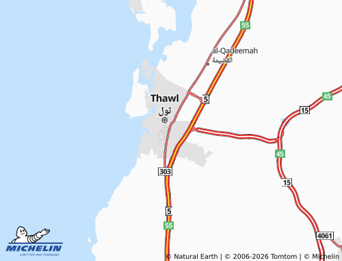 MICHELIN-Landkarte baldat thulwal - ViaMichelin