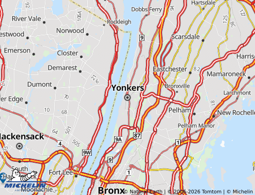 Mapa MICHELIN Yonkers - ViaMichelin