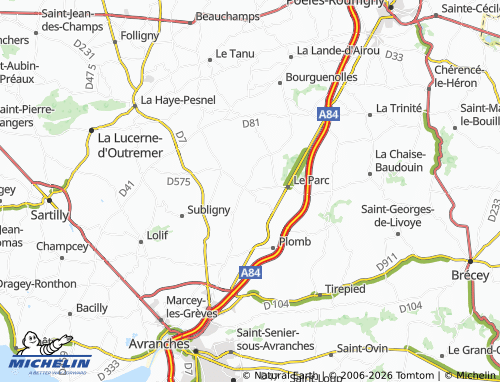 MICHELIN Le Luot map - ViaMichelin