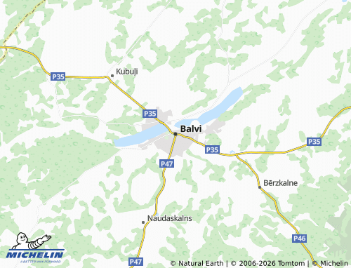 Mapa MICHELIN Balvi - ViaMichelin