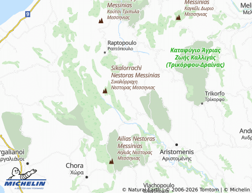 MICHELIN Ano Voutaina map - ViaMichelin