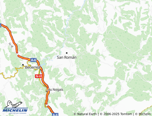 MICHELIN O Castro (Santa María) map - ViaMichelin