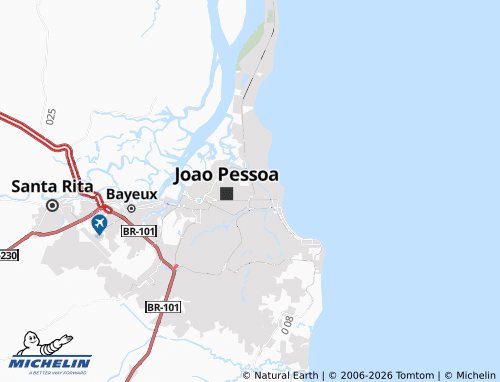 MICHELIN Pedro Gondim map - ViaMichelin