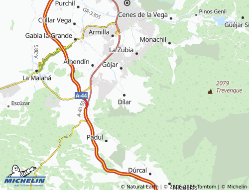 MICHELIN Dílar map - ViaMichelin