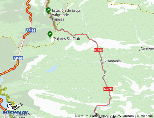 Carte MICHELIN San Martín de la Tercia - ViaMichelin