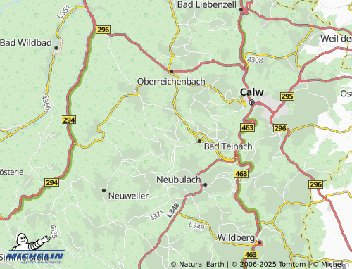 MICHELIN Emberg map - ViaMichelin