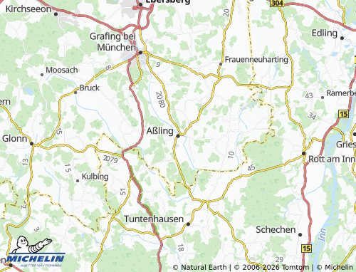 MICHELIN Aßling map - ViaMichelin