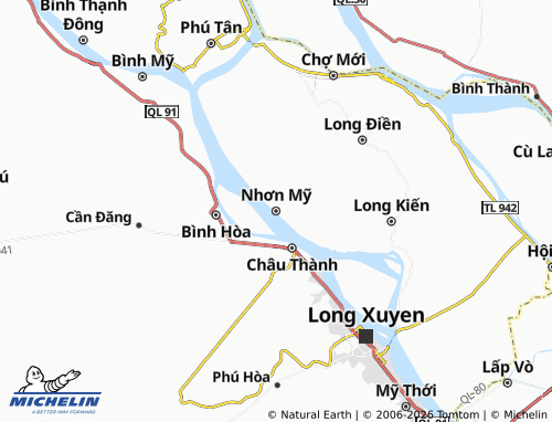 Mapa MICHELIN Nhơn Mỹ - ViaMichelin
