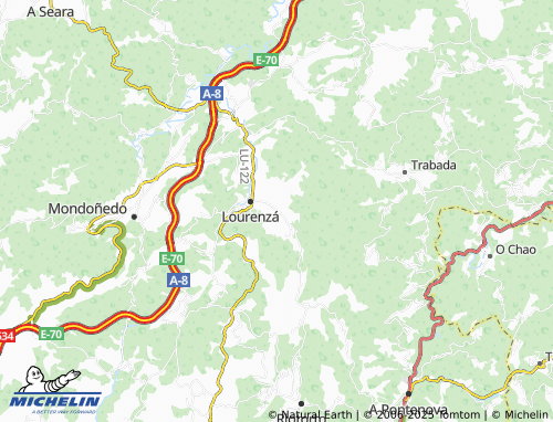 MICHELIN Santo Adrao de Lourenzá (Santo Adrao) map - ViaMichelin