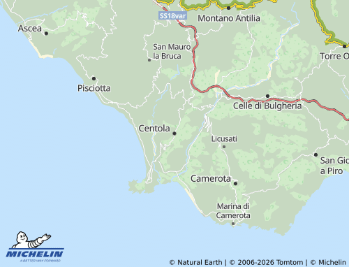 Mapa MICHELIN Centola - ViaMichelin