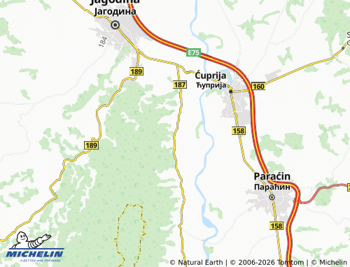 Mapa MICHELIN Jovac - ViaMichelin