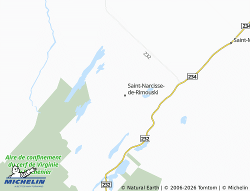 Mappa MICHELIN Saint-Narcisse-de-Rimouski - ViaMichelin