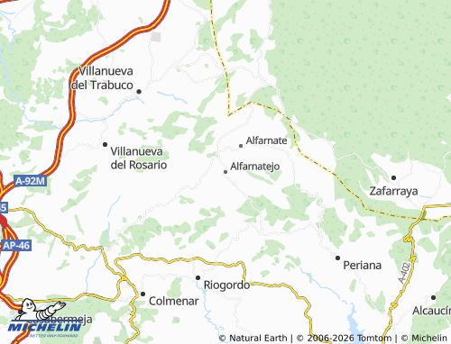 MICHELIN Alfarnatejo map - ViaMichelin