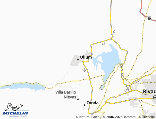 MICHELIN-Landkarte Ullum - ViaMichelin