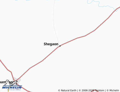 Mapa MICHELIN Shegaon - ViaMichelin