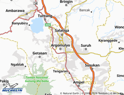 MICHELIN-Landkarte Tegalrejo - ViaMichelin