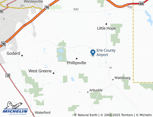 MICHELIN Phillipsville map - ViaMichelin