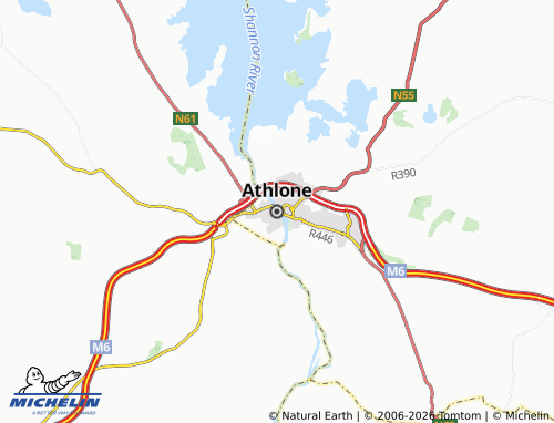 Mappa MICHELIN Athlone - ViaMichelin