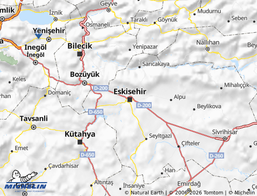 MICHELIN-Landkarte Tepebaşı - ViaMichelin