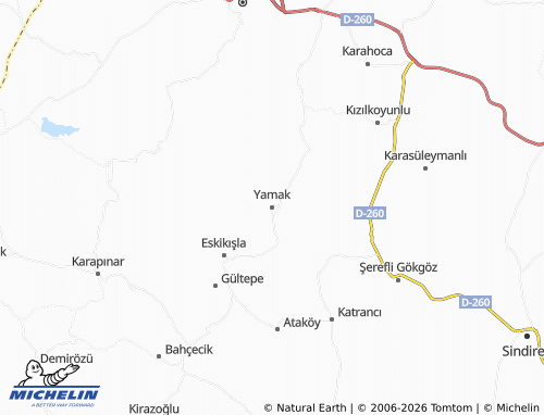 MICHELIN Yamak map - ViaMichelin