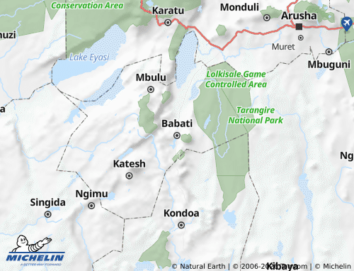Mappa MICHELIN Manyara - ViaMichelin