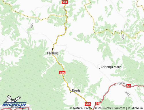 MICHELIN Dezești map - ViaMichelin