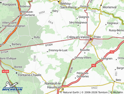 Mappa MICHELIN Auger-Saint-Vincent - ViaMichelin