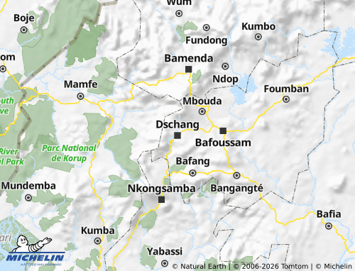 MICHELIN Menoua map - ViaMichelin