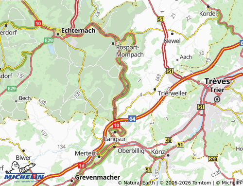 Carte MICHELIN Born - ViaMichelin