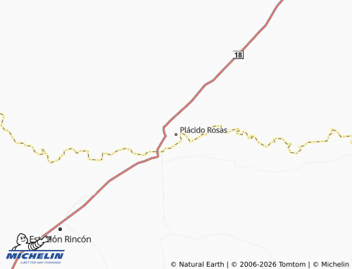 MICHELIN Placido Rosas map - ViaMichelin