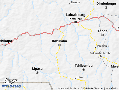 Mappa MICHELIN Kazumba - ViaMichelin