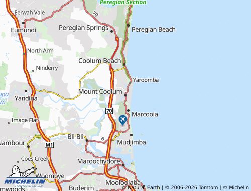 MICHELIN Mount Coolum map - ViaMichelin