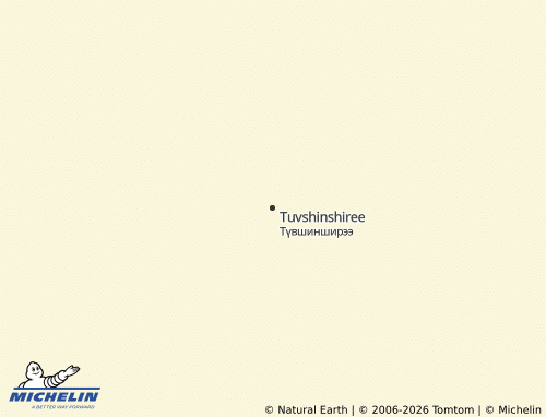 Mapa MICHELIN Tuvshinshiree - ViaMichelin