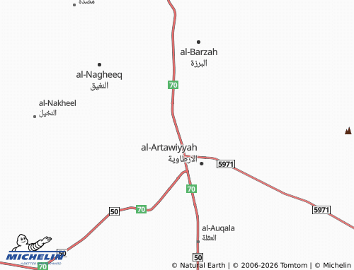 MICHELIN-Landkarte al-Ghadeer - ViaMichelin