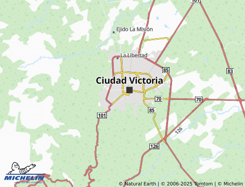 MICHELIN 7 de Noviembre map - ViaMichelin