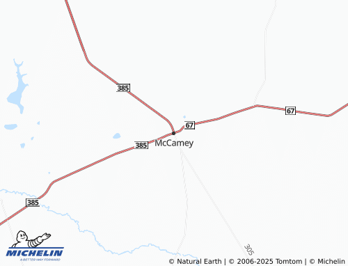 Mapa MICHELIN McCamey - ViaMichelin