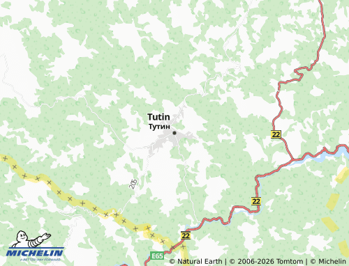 MICHELIN-Landkarte Tutin - ViaMichelin