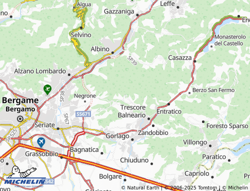 MICHELIN Valpredina map - ViaMichelin
