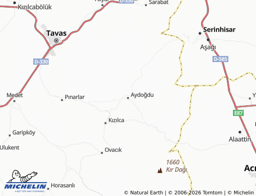 MICHELIN Aydoğdu map - ViaMichelin