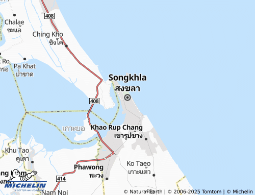 MICHELIN Songkhla map - ViaMichelin