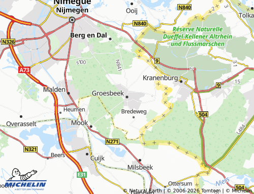 Mappa MICHELIN Groesbeek - ViaMichelin