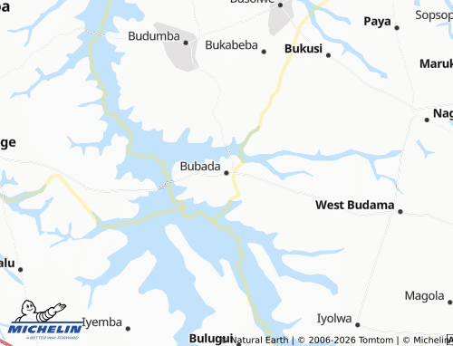 MICHELIN-Landkarte Bubada - ViaMichelin