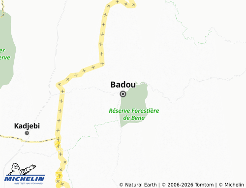 MICHELIN Badou map - ViaMichelin